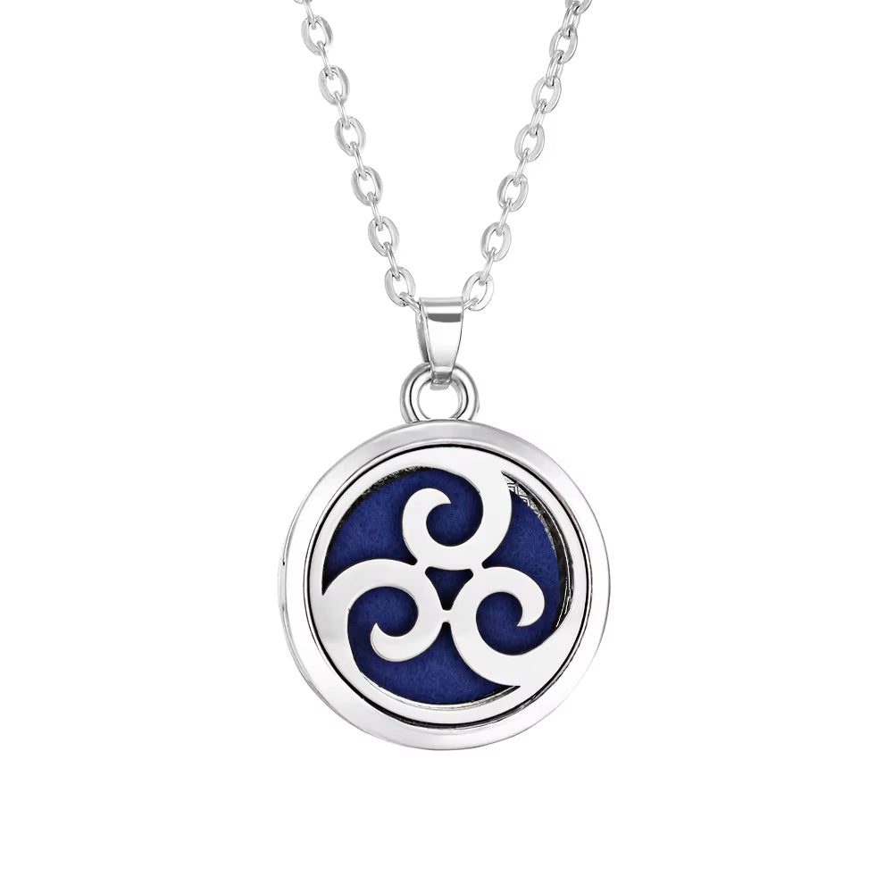 New Tree of Life Aromatherapy Necklace Essential Oil Diffuser Perfume Locket Pendant Necklaces Women Aroma Jewelry Gift