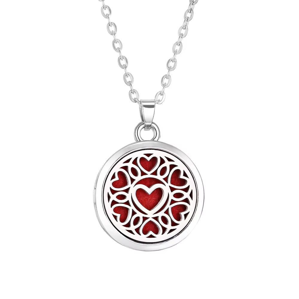 New Tree of Life Aromatherapy Necklace Essential Oil Diffuser Perfume Locket Pendant Necklaces Women Aroma Jewelry Gift